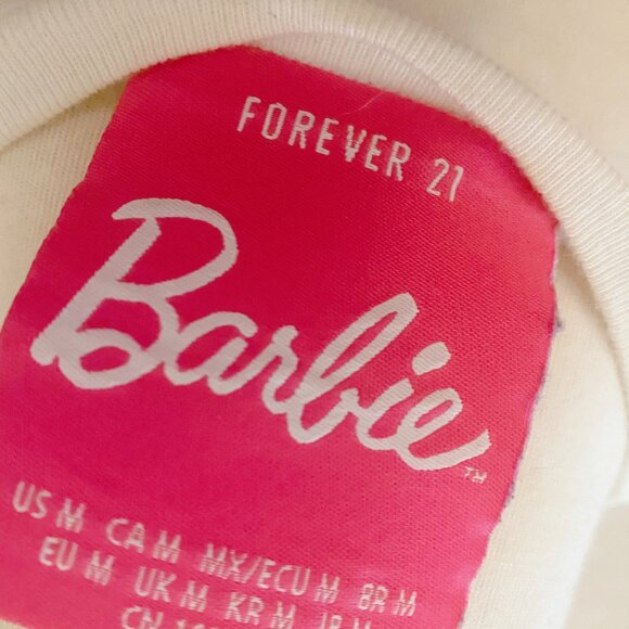 Forever 21 x Barbie Tee Shirt sz S - Picture 4 of 4